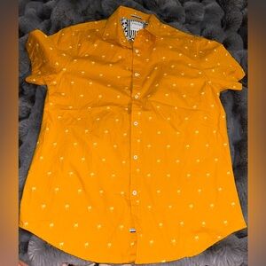 Men's Yellow Short Sleeve Shirt